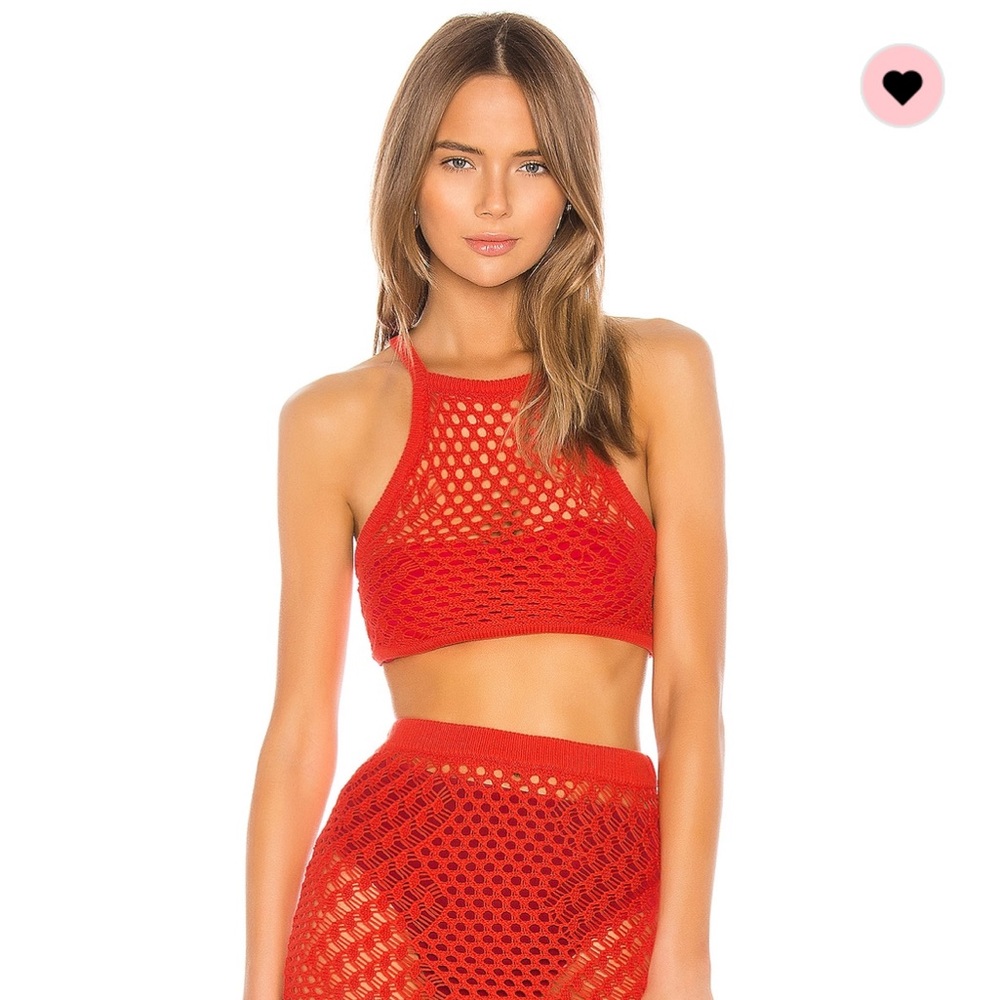 Camila Coelho Ipanema Crochet top